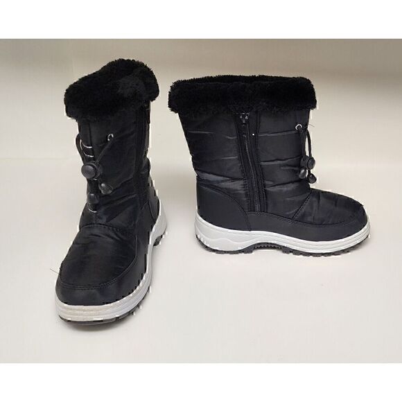 VIA PINKY SCARLETT-51F Children Girls Comfort Flower Warm Mid-Calf Snow Boots 3 - Picture 4 of 8